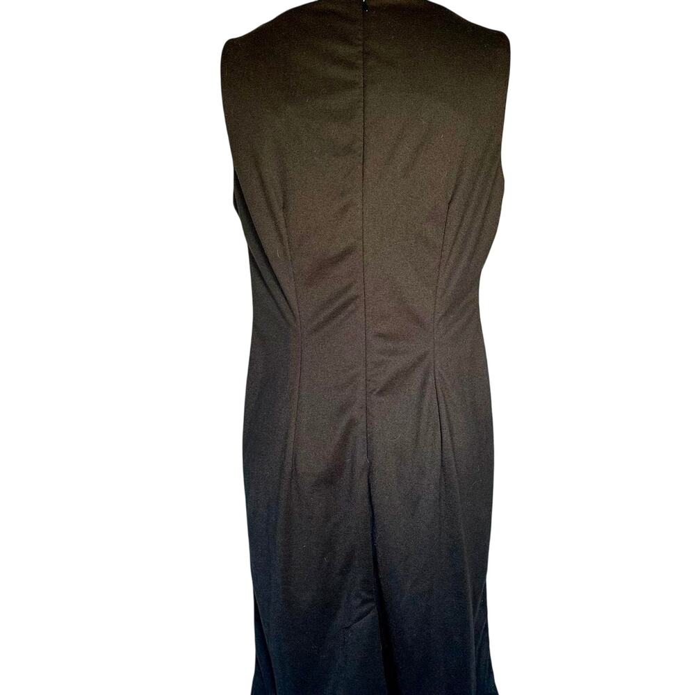 Womens Dress Size 10 Black Classic Slim LBD Professional Travel Packable Chic - Picture 3 of 8